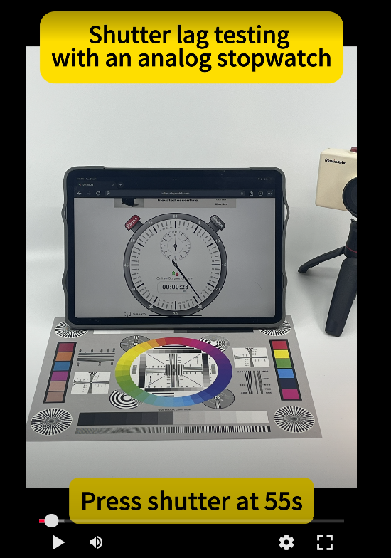 A DIY retro digital camera project - Blog #9 First ever shutter lag testing for screen-free digital camera